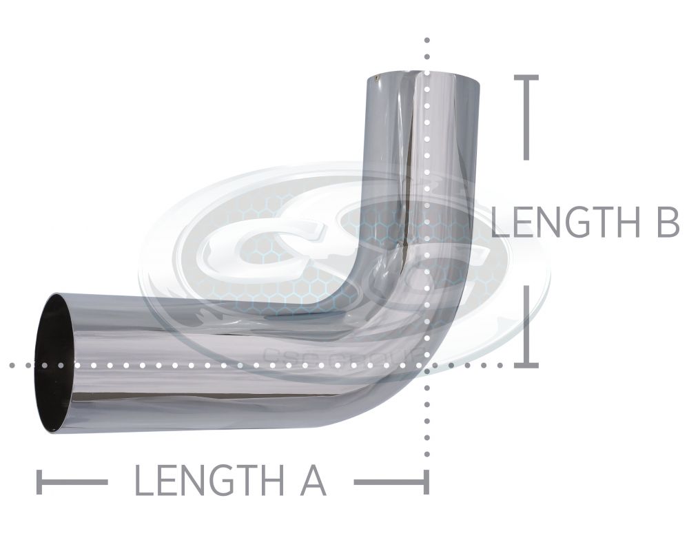 Chrome Plated Bends - Tight Radius - Plain/Plain - 90º