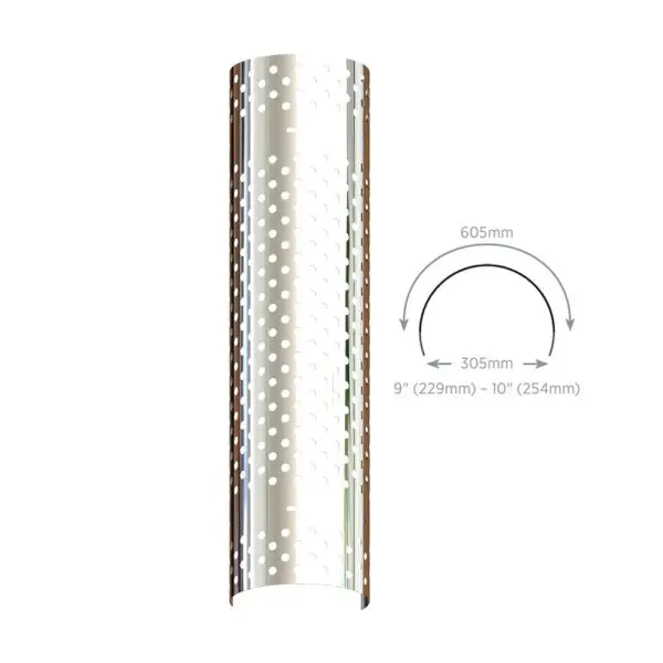 3/4 BARREL MOUNT GUARD POLISHED STAINLESS 60" LENGTH SUITS 9" TO 10" TUBES (19MM HOLE) - Image 3
