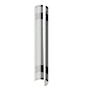 1/2 BARREL MOUNT GUARD POLISHED STAINLESS 48" LENGTH SUITS 4" TO 5" TUBES (12MM HOLE)